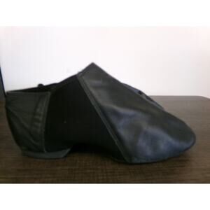 Dance Jazz Shoes Theatricals Adult 8M Black Leather Lace Up Split Sole